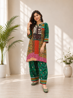 Women Multi Printed & Embellished Co-Ord Set