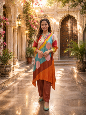 Women Multi Printed & Embellished 2 Pcs. Set